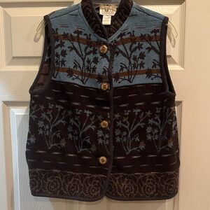 Cedar Canyon Blue and Brown Women's Vest